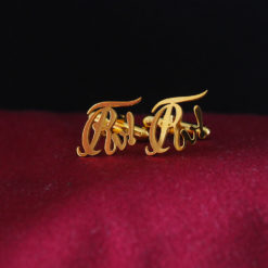 Manschettenknöpfe mit ausgeschnittenem Zirkel – Bild 3