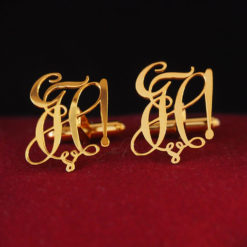 Manschettenknöpfe mit ausgeschnittenem Zirkel